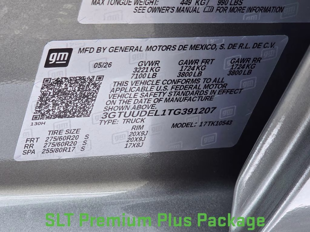 2026 Sterling Metallic GMC Sierra 1500 SLT 4X4 Truck