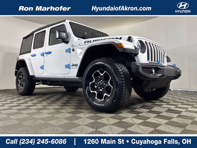 2023 Bright White Clearcoat Jeep Wrangler Rubicon 4xe 4X4 SUV