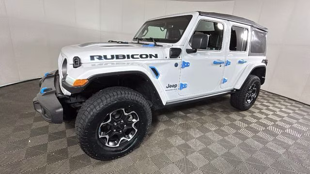 2023 Bright White Clearcoat Jeep Wrangler Rubicon 4xe 4X4 SUV