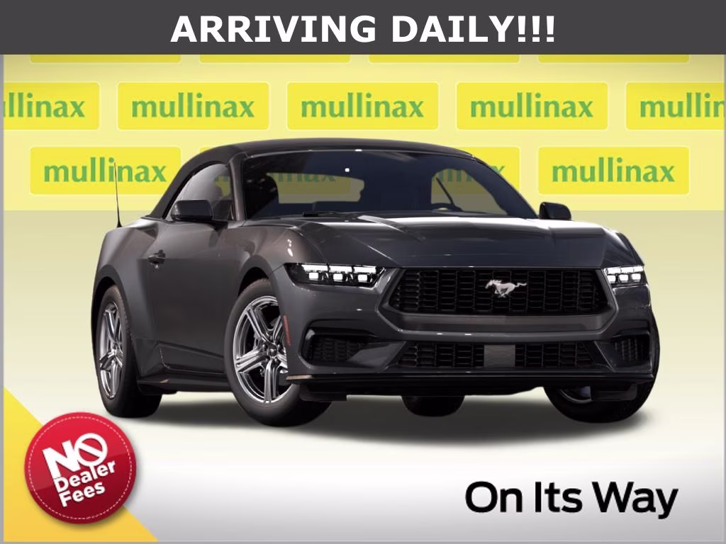 2026 Carbonized Gray Metallic Ford Mustang EcoBoost RWD Convertible