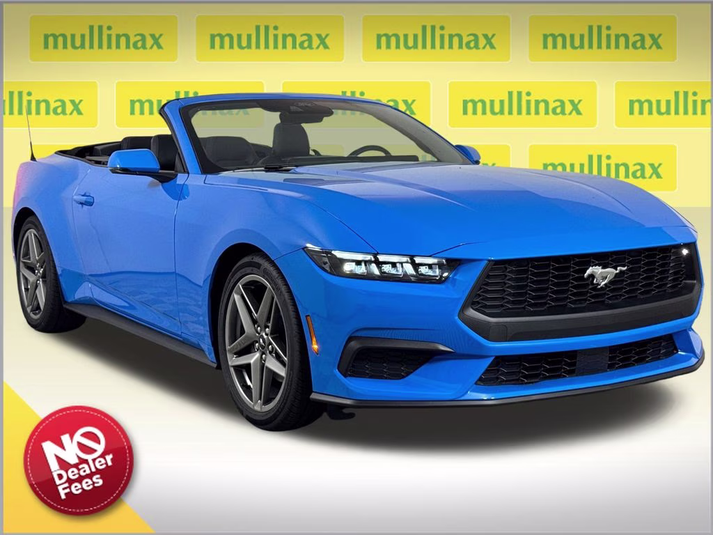 2026 Grabber Blue Metallic Ford Mustang EcoBoost Premium RWD Convertible