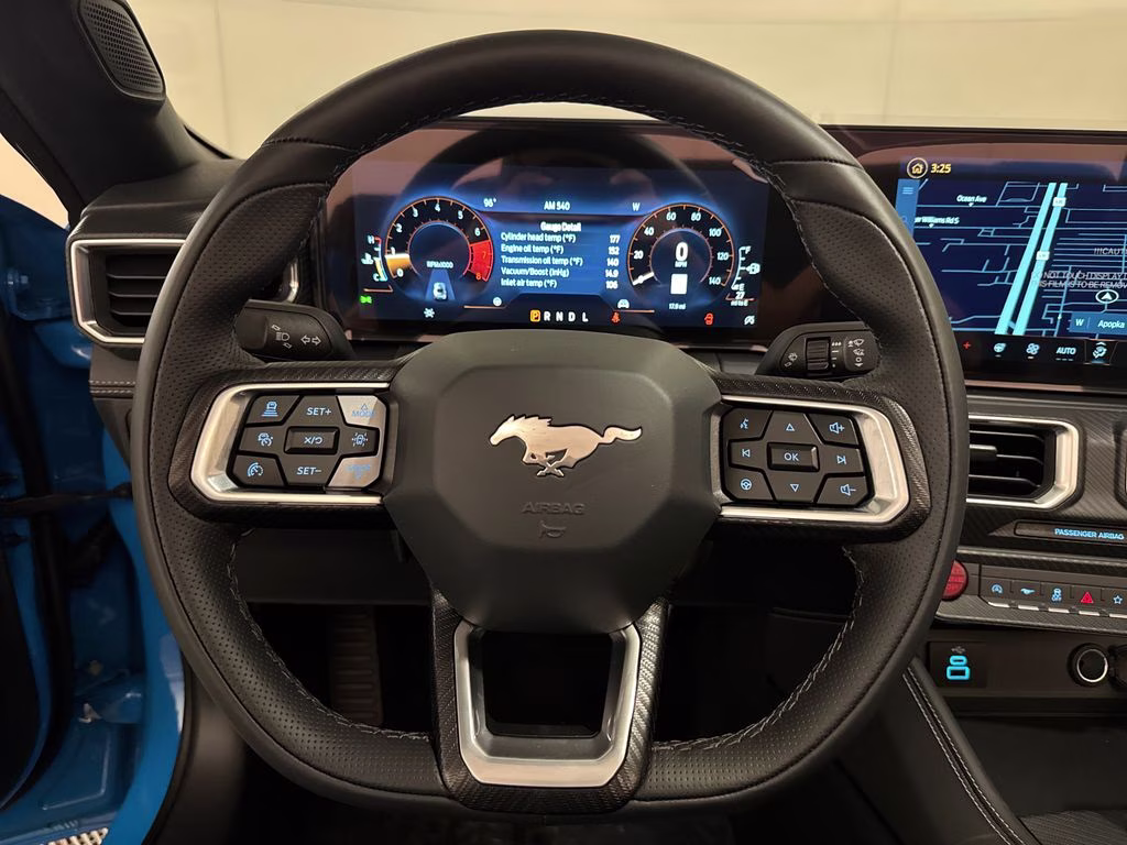 2026 Grabber Blue Metallic Ford Mustang EcoBoost Premium RWD Convertible