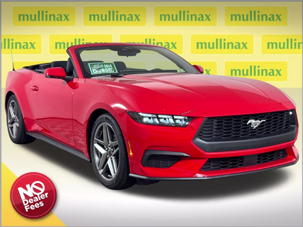 2026 Race Red Ford Mustang EcoBoost Premium RWD Convertible
