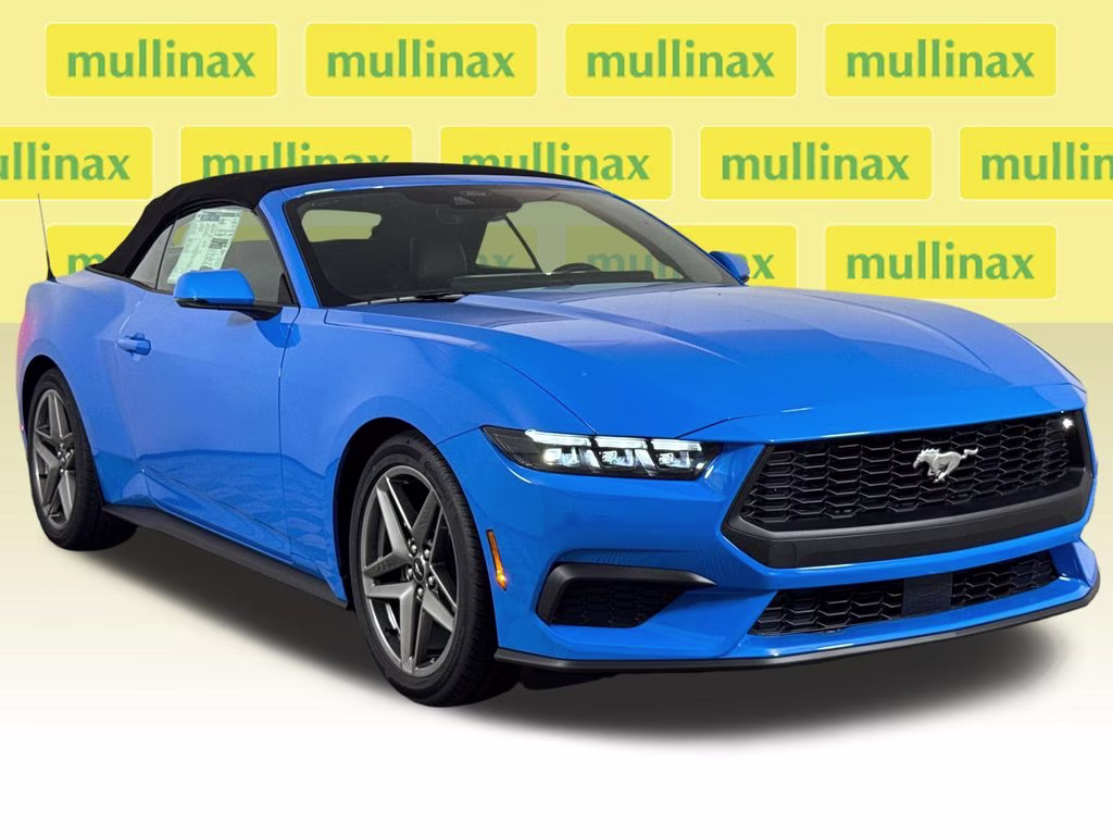 2026 Grabber Blue Metallic Ford Mustang EcoBoost Premium RWD Convertible
