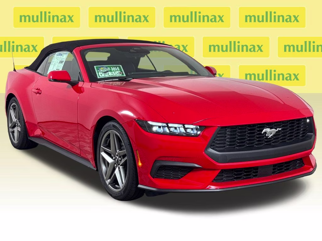 2026 Race Red Ford Mustang EcoBoost Premium RWD Convertible