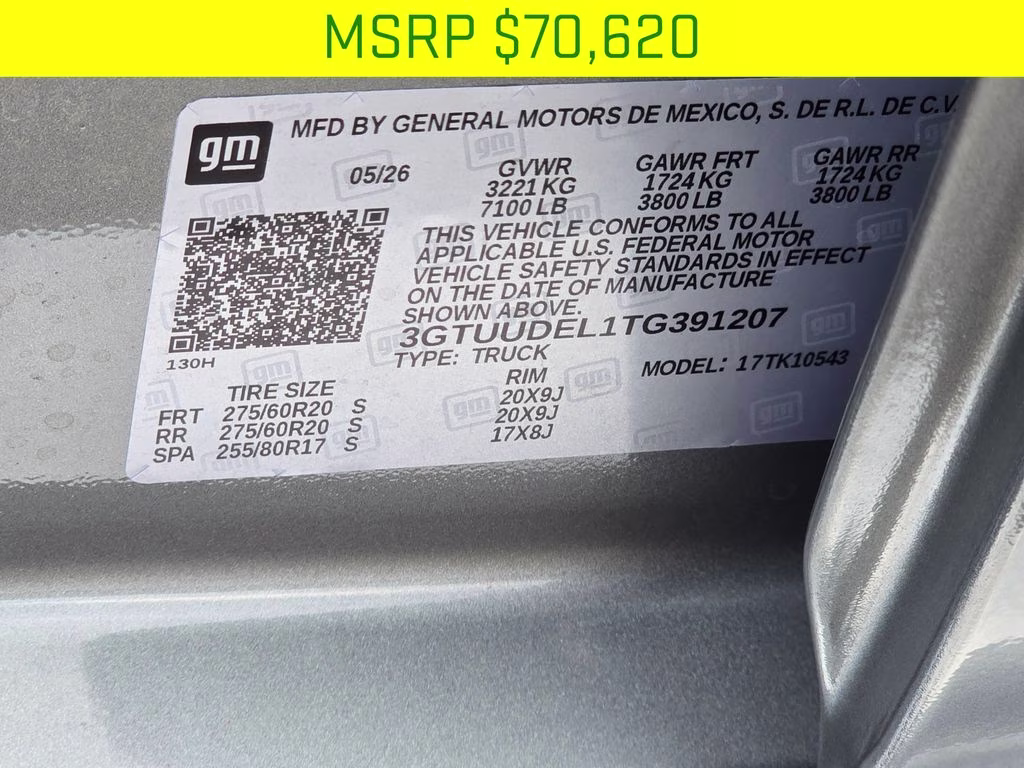 2026 Sterling Metallic GMC Sierra 1500 SLT 4X4 Truck