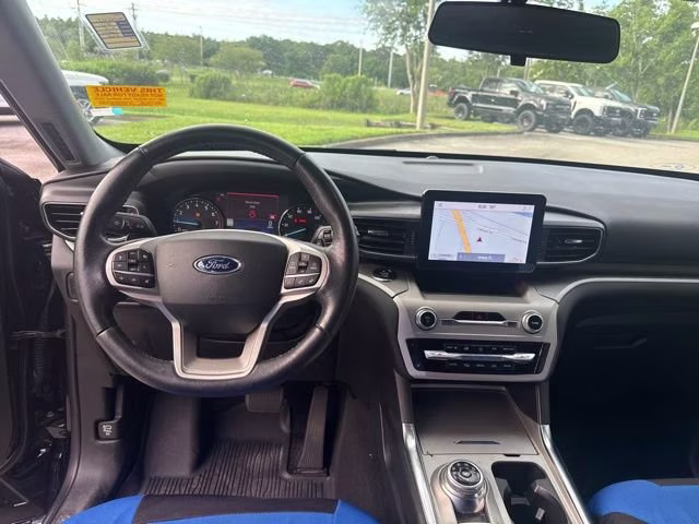 2021 Agate Black Metallic Ford Explorer XLT RWD SUV