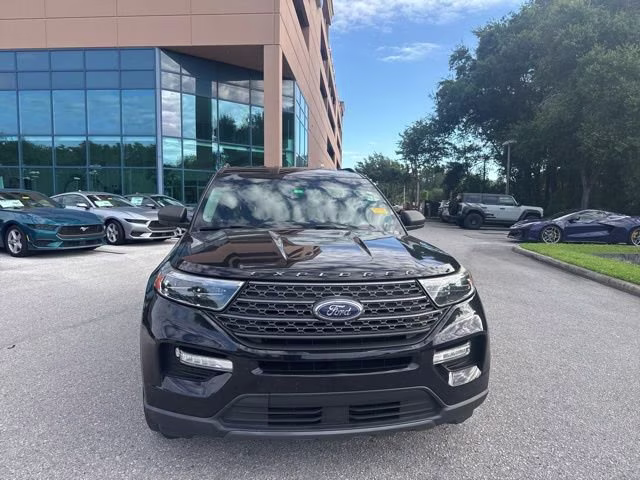 2021 Agate Black Metallic Ford Explorer XLT RWD SUV