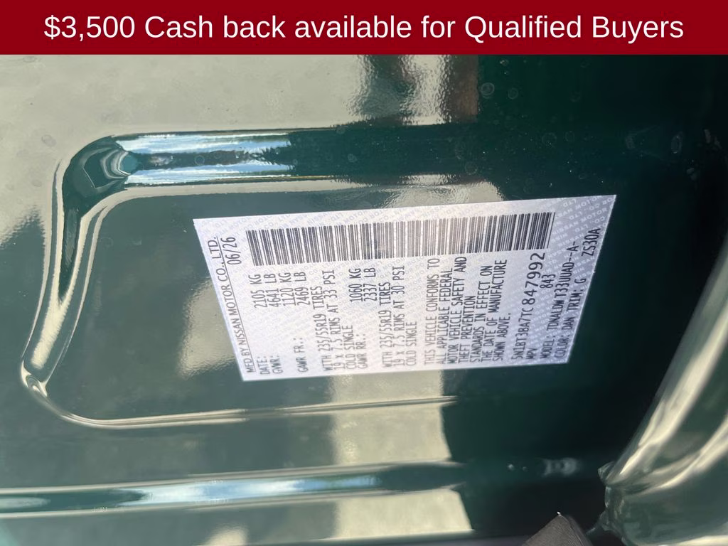 2026 Obsidian Green Nissan Rogue Dark Armor FWD SUV