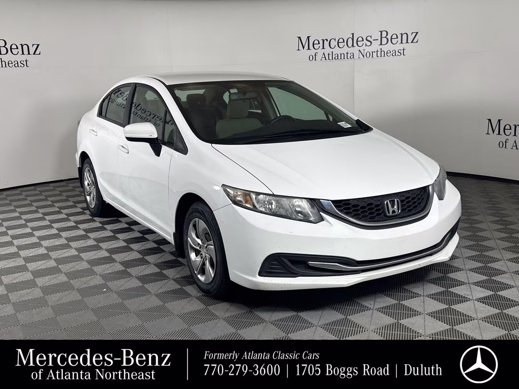 2014 Taffeta White Honda Civic LX FWD Sedan