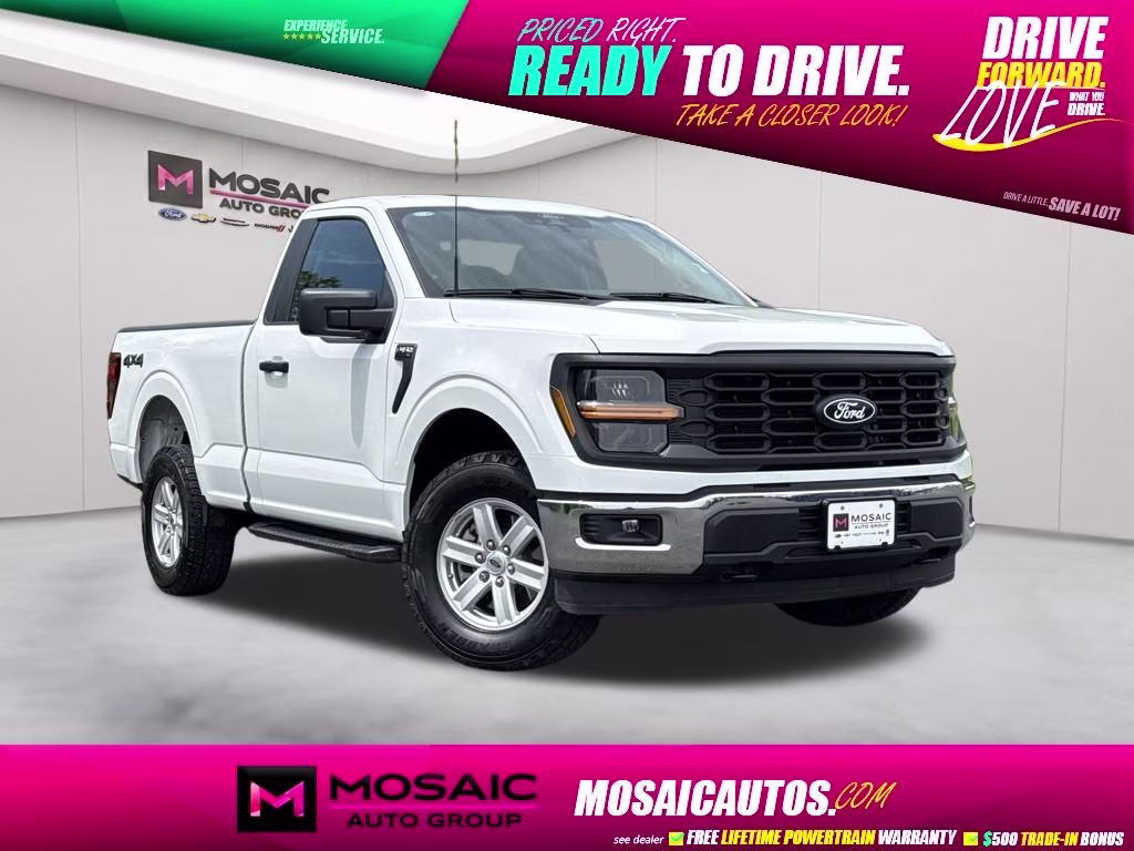 2024 White Ford F-150 XL 4X4 Truck