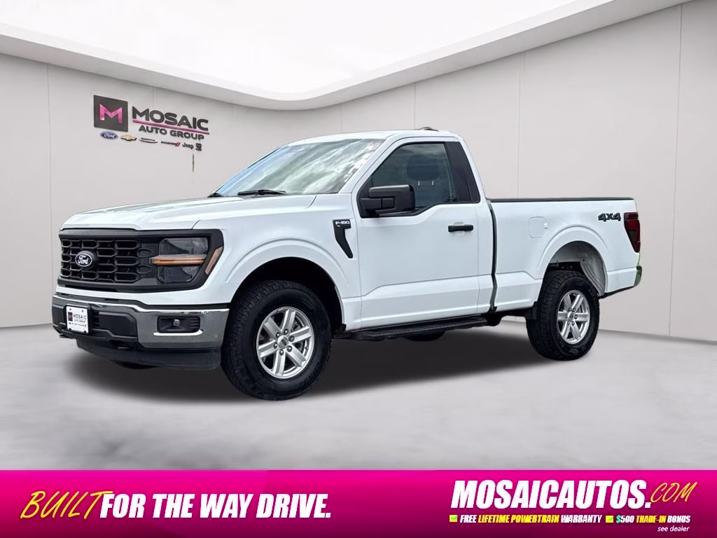 2024 White Ford F-150 XL 4X4 Truck