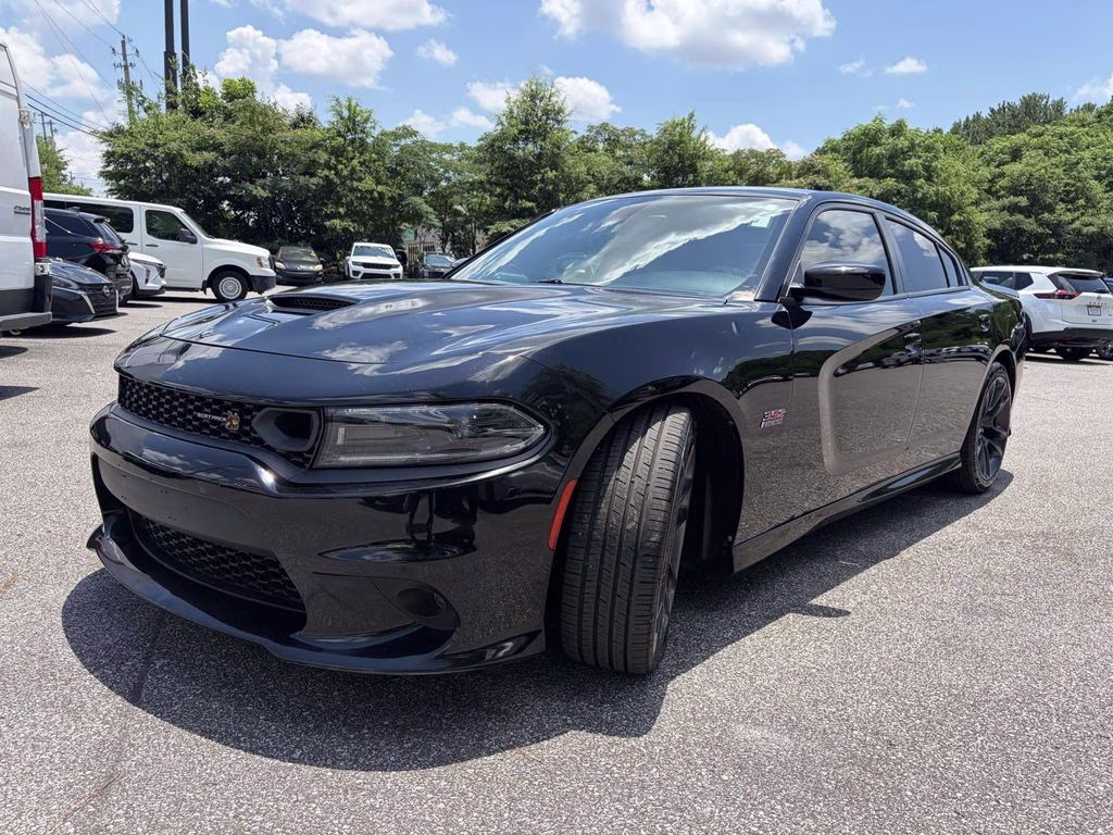 2022 Pitch Black Clearcoat Dodge Charger R/T Scat Pack RWD Sedan