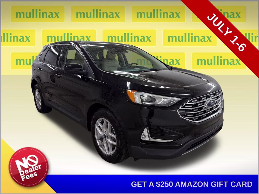 2021 Agate Black Metallic Ford Edge SEL AWD SUV