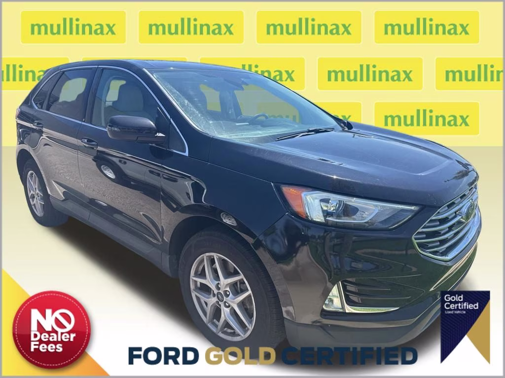 2021 Agate Black Metallic Ford Edge SEL AWD SUV