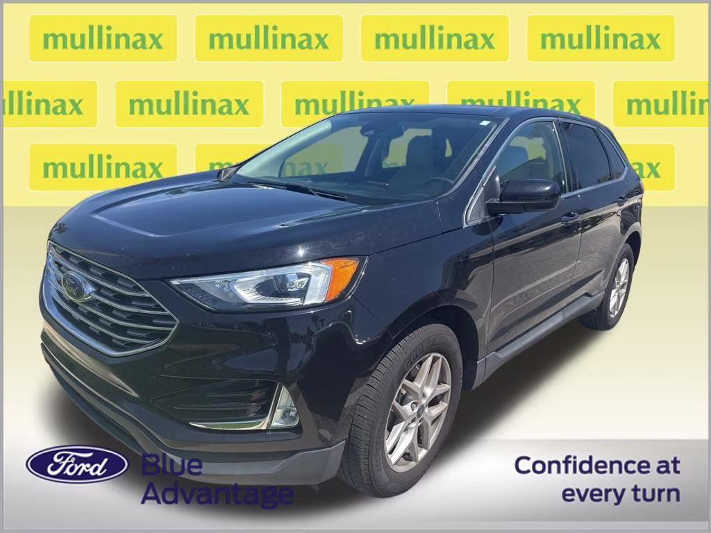 2021 Agate Black Metallic Ford Edge SEL AWD SUV