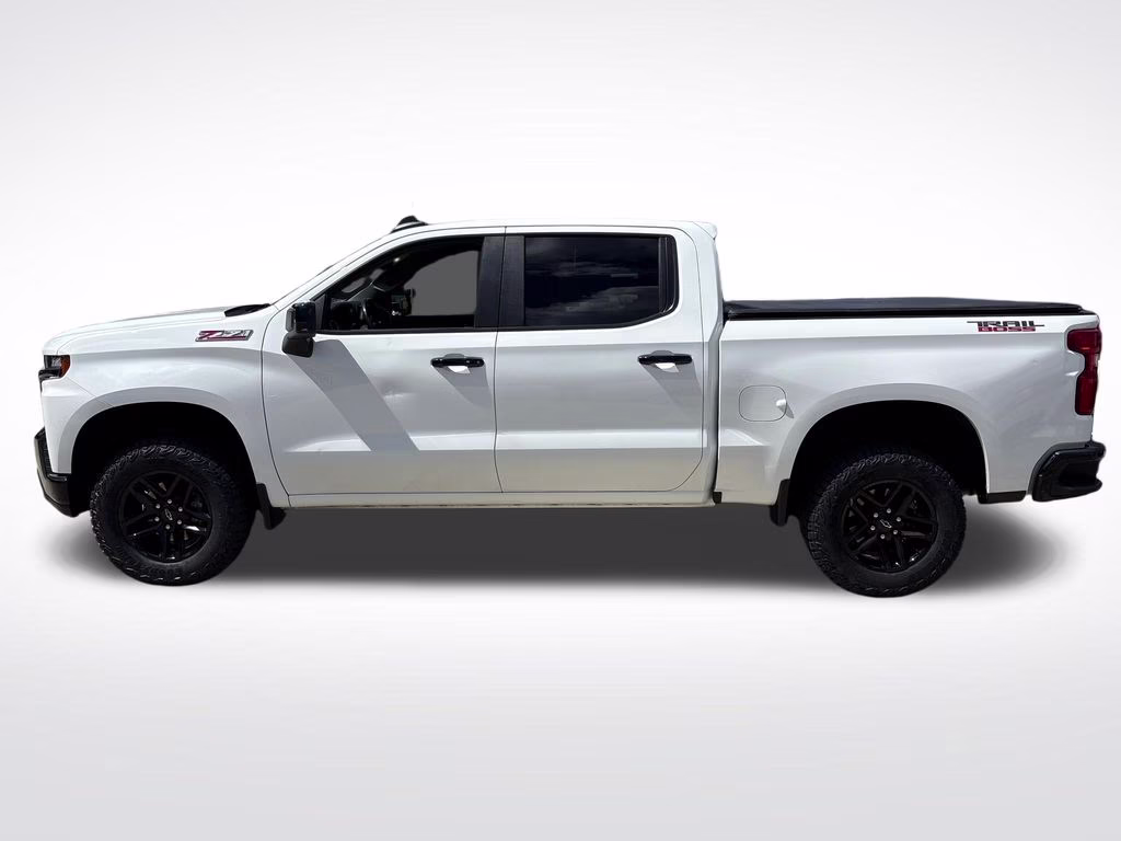 2021 Summit White Chevrolet Silverado 1500 LT Trail Boss 4X4 Truck