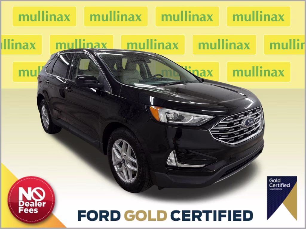 2021 Agate Black Metallic Ford Edge SEL AWD SUV
