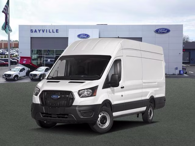 2026 Oxford White Ford Transit Cargo Van T-350 148 EL Hi Rf 9500 GVWR RWD RWD Van