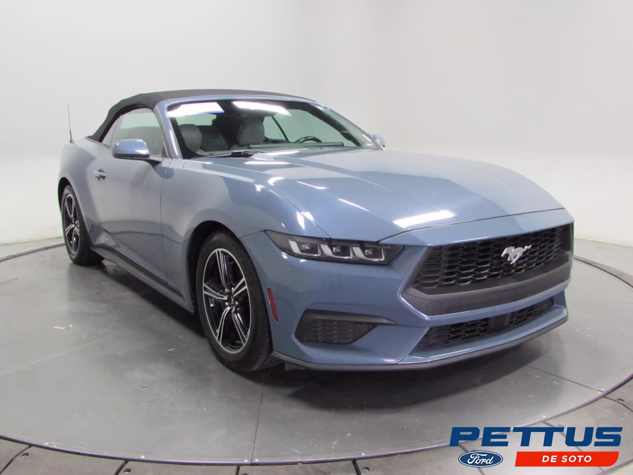 2024 Vapor Blue Metallic Ford Mustang EcoBoost Premium RWD Convertible