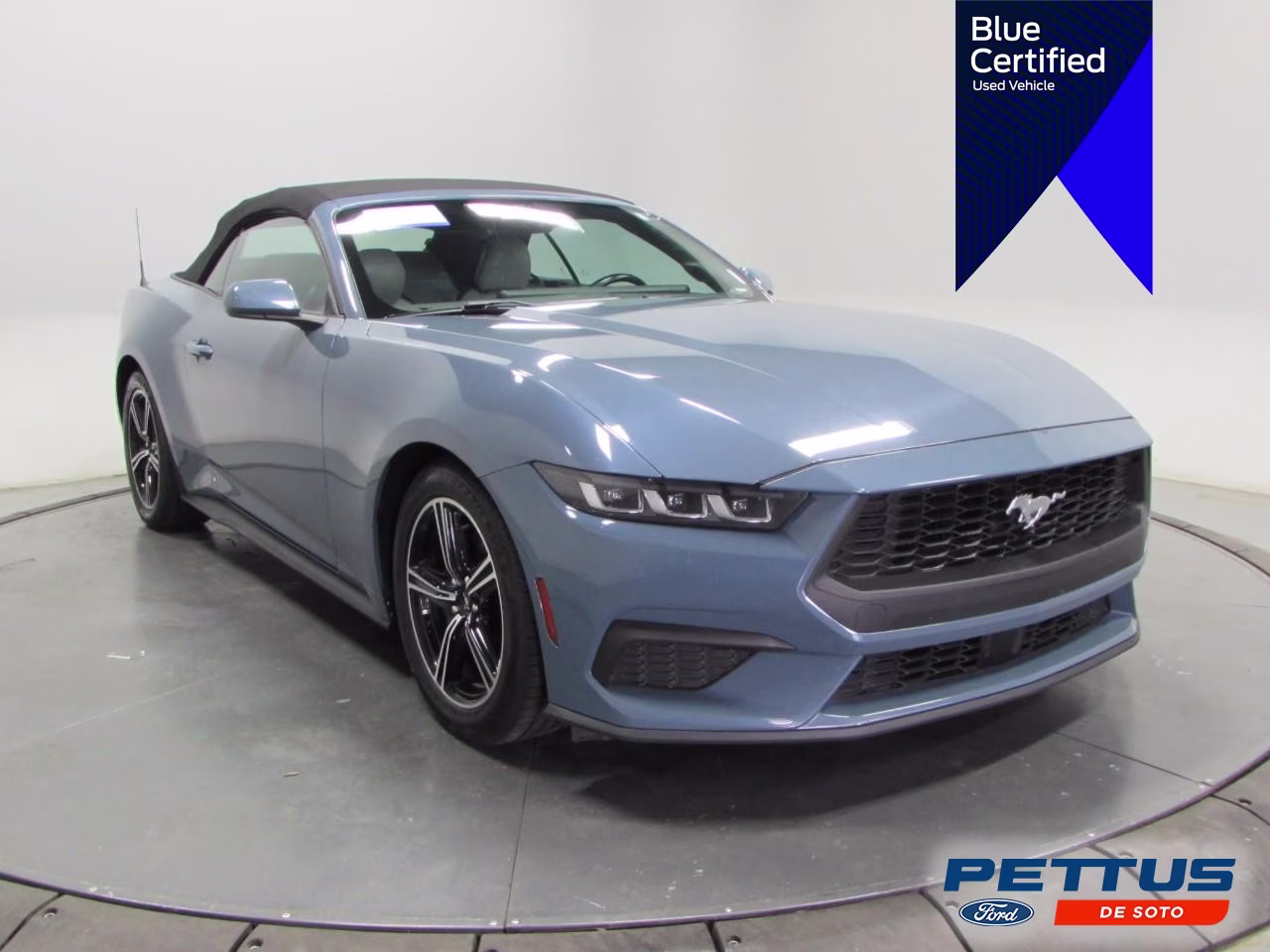 2024 Vapor Blue Metallic Ford Mustang EcoBoost Premium RWD Convertible