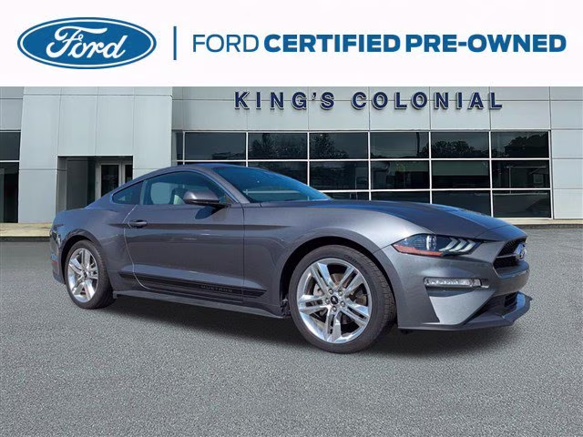 2021 Carbonized Gray Metallic Ford Mustang EcoBoost Premium Pony Package w/Leather, RWD Coupe