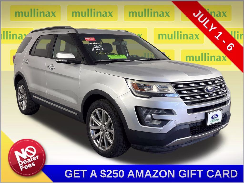 2017 Ingot Silver Metallic Ford Explorer Limited 4X4 SUV