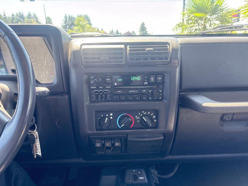 2000 Blue Jeep Wrangler Sport 4X4 SUV
