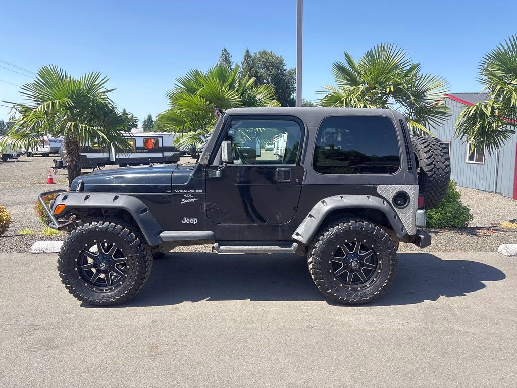 2000 Blue Jeep Wrangler Sport 4X4 SUV