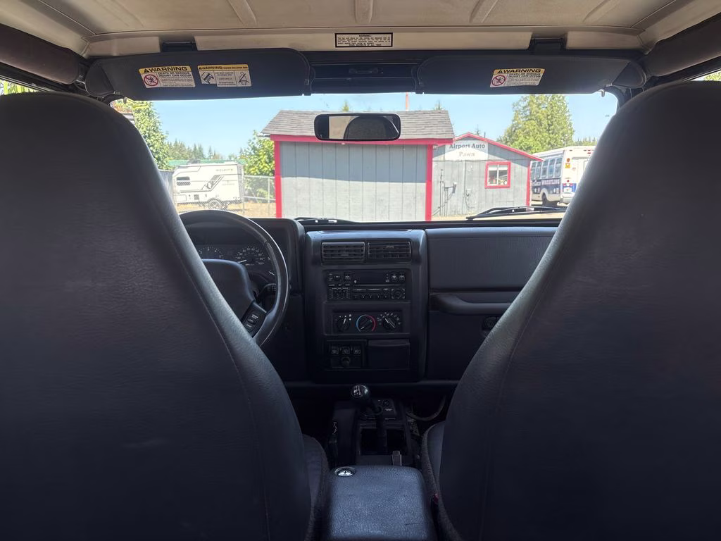 2000 Blue Jeep Wrangler Sport 4X4 SUV