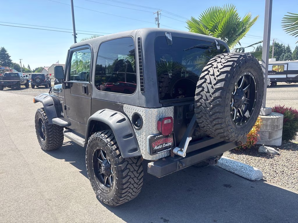 2000 Blue Jeep Wrangler Sport 4X4 SUV