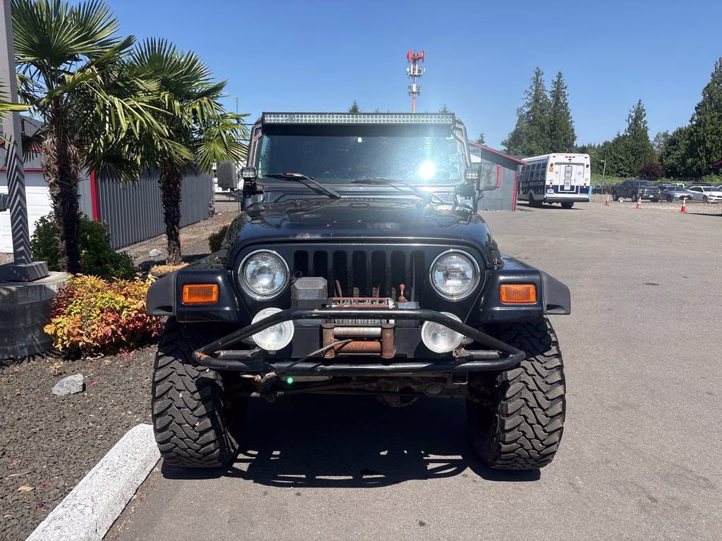 2000 Blue Jeep Wrangler Sport 4X4 SUV