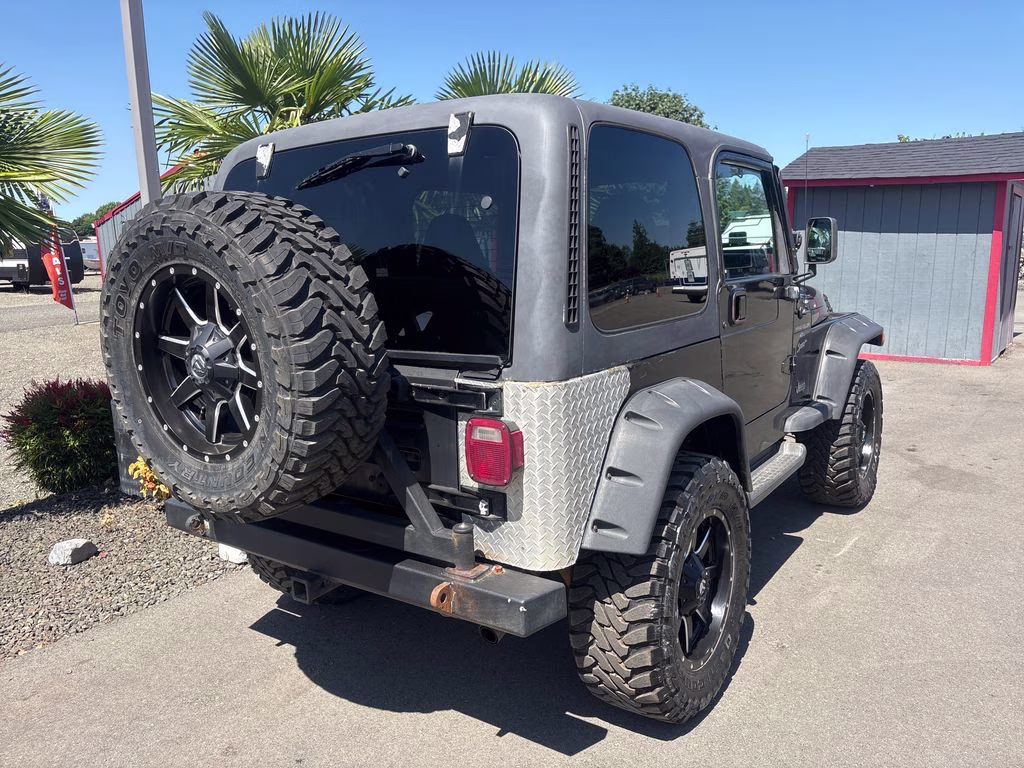 2000 Blue Jeep Wrangler Sport 4X4 SUV