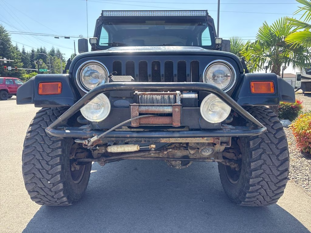 2000 Blue Jeep Wrangler Sport 4X4 SUV