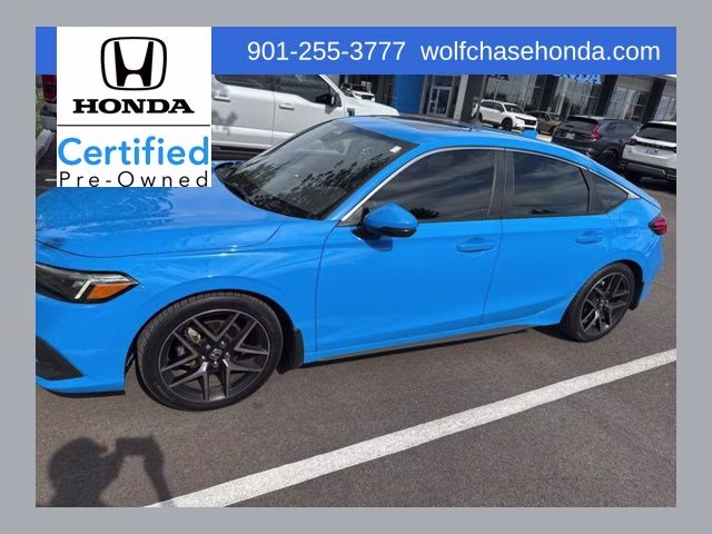 2022 Boost Blue Pearl Honda Civic Sport Touring FWD Hatchback