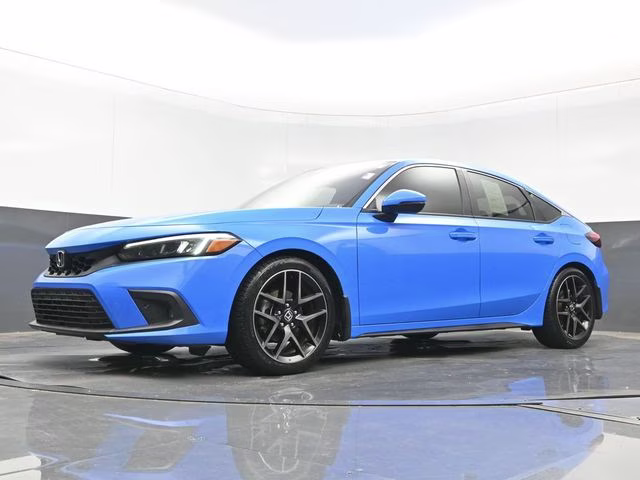 2022 Boost Blue Pearl Honda Civic Sport Touring FWD Hatchback