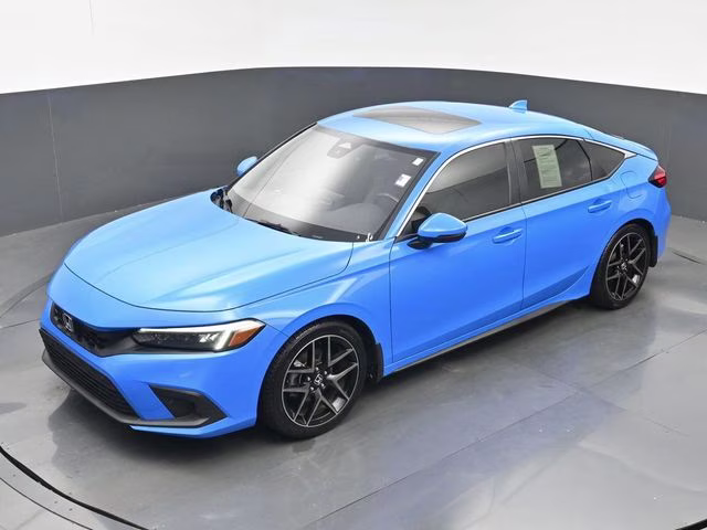 2022 Boost Blue Pearl Honda Civic Sport Touring FWD Hatchback