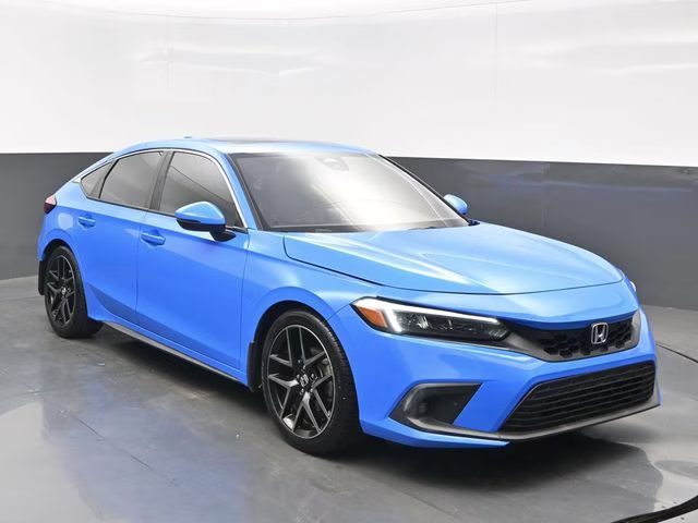 2022 Boost Blue Pearl Honda Civic Sport Touring FWD Hatchback