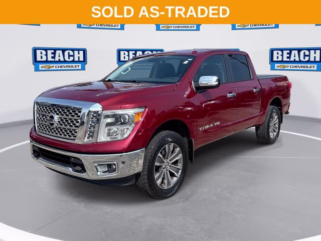 2018 Cayenne Red Nissan Titan SL 4X4 Truck