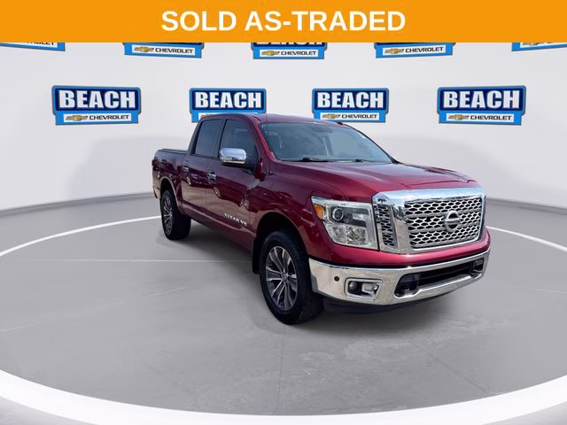2018 Cayenne Red Nissan Titan SL 4X4 Truck