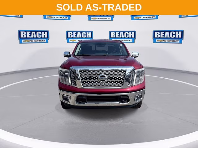 2018 Cayenne Red Nissan Titan SL 4X4 Truck