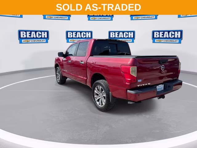 2018 Cayenne Red Nissan Titan SL 4X4 Truck