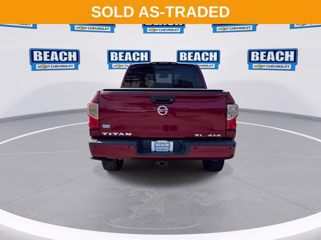 2018 Cayenne Red Nissan Titan SL 4X4 Truck