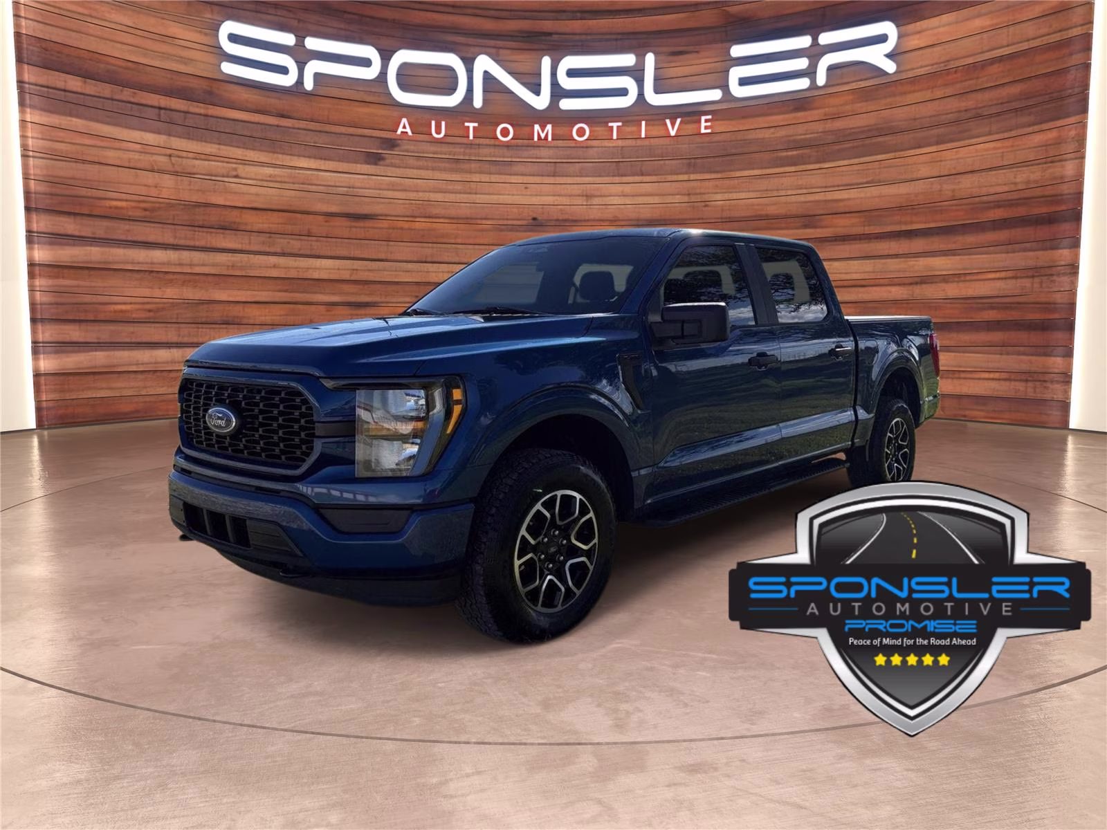 2023 Atlas Blue Ford F-150 XL 4X4 Truck