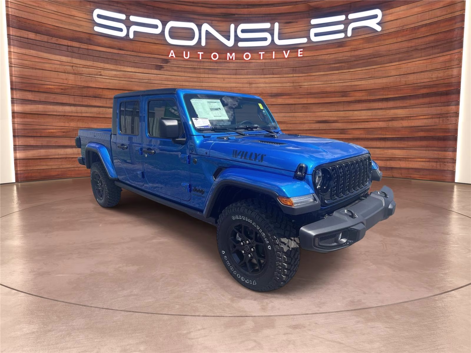 2026 Hydro Blue Pearlcoat Jeep Gladiator Willys 4X4 Truck