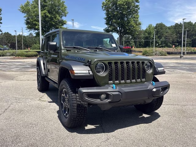 2023 Sarge Green Clearcoat Jeep Wrangler 4xe Rubicon 4X4 Convertible