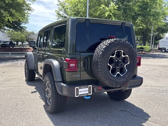 2023 Sarge Green Clearcoat Jeep Wrangler 4xe Rubicon 4X4 Convertible