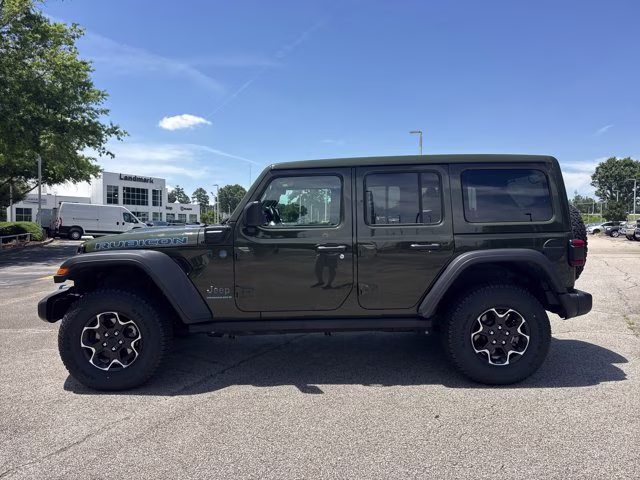 2023 Sarge Green Clearcoat Jeep Wrangler 4xe Rubicon 4X4 Convertible