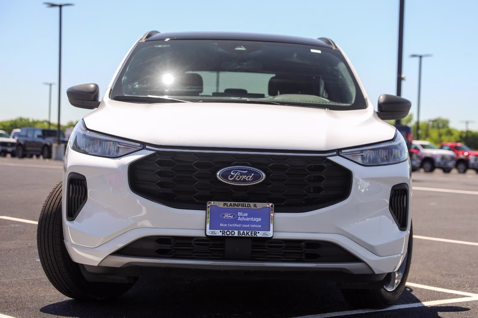 2024 Star White Metallic Tri-Coat Ford Escape ST-Line AWD SUV