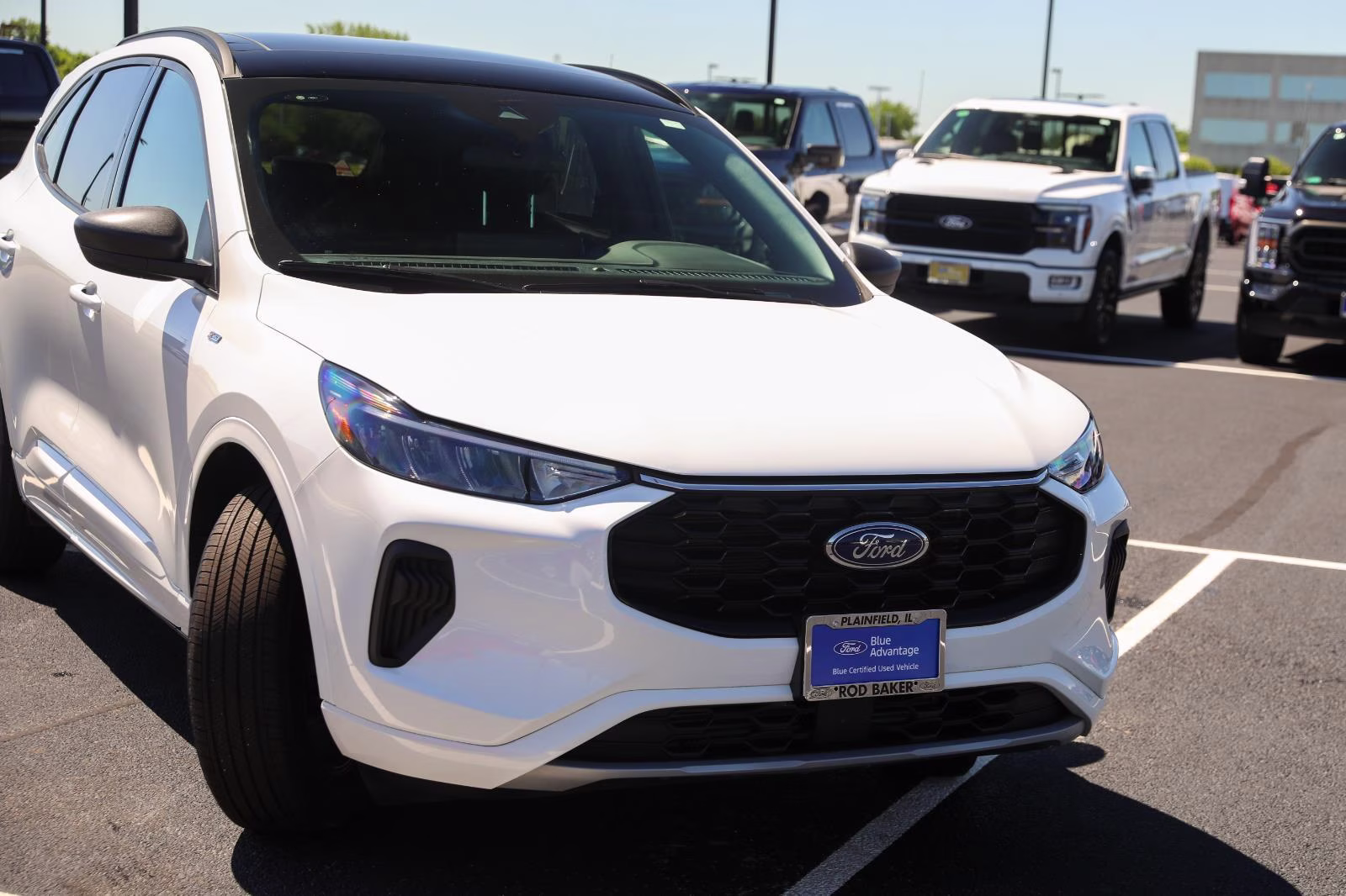 2024 Star White Metallic Tri-Coat Ford Escape ST-Line AWD SUV